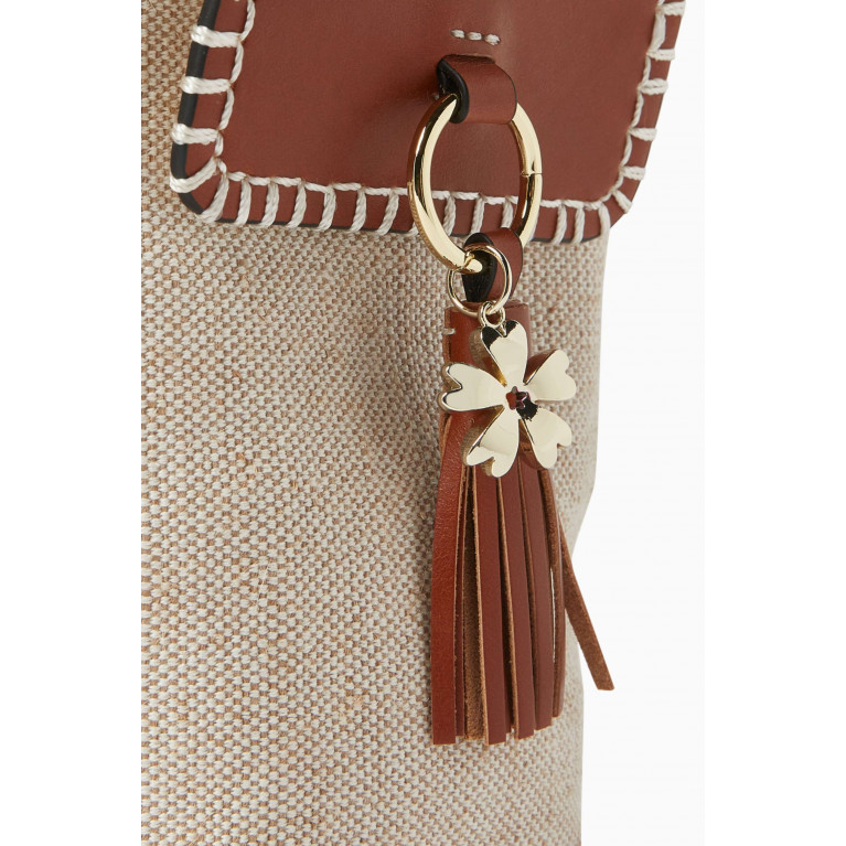 Chloé - Charm Detail Shoulder Bag in Cotton