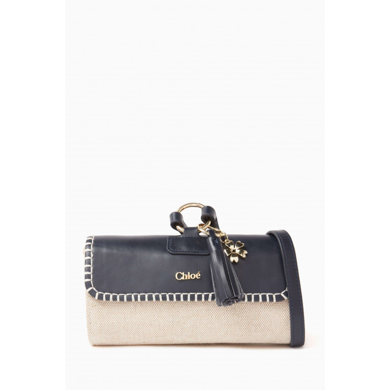 Chloé - Charm Detail Bum Bag in Jute and Leather