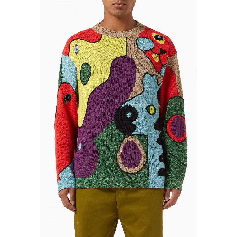 Kenzo - Printed Sweater in Knitted Cotton