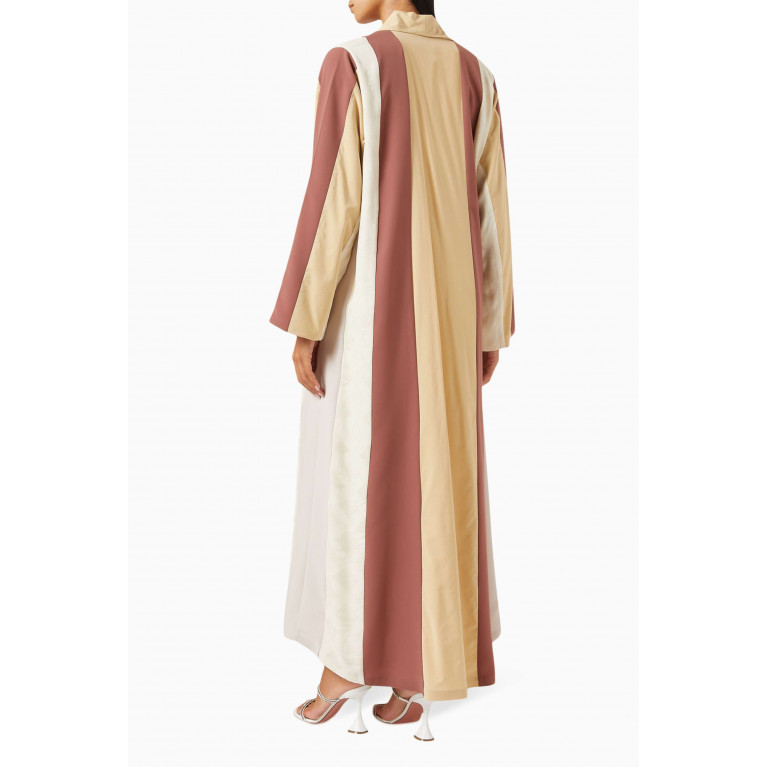 Hessa Falasi - Colour-block Panelled Abaya