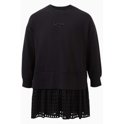 DKNY - Cut-out Sweatshirt Dress in Cotton