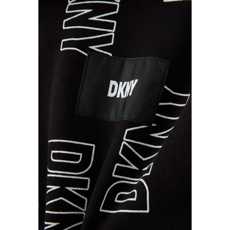 DKNY - Logo Print Hoodie in Cotton