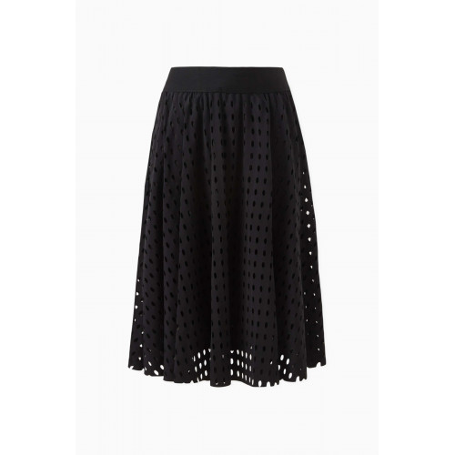 DKNY - Logo-tape Cut-out Skirt in Nylon-blend