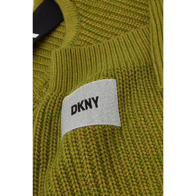 DKNY - Logo-tape Sweater in Wool-blend Knit