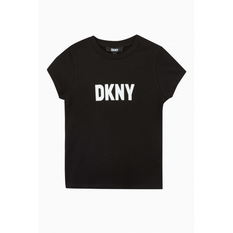 DKNY - Logo Print T-shirt in Cotton Black