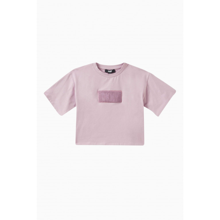 DKNY - Logo-patch T-shirt in Cotton