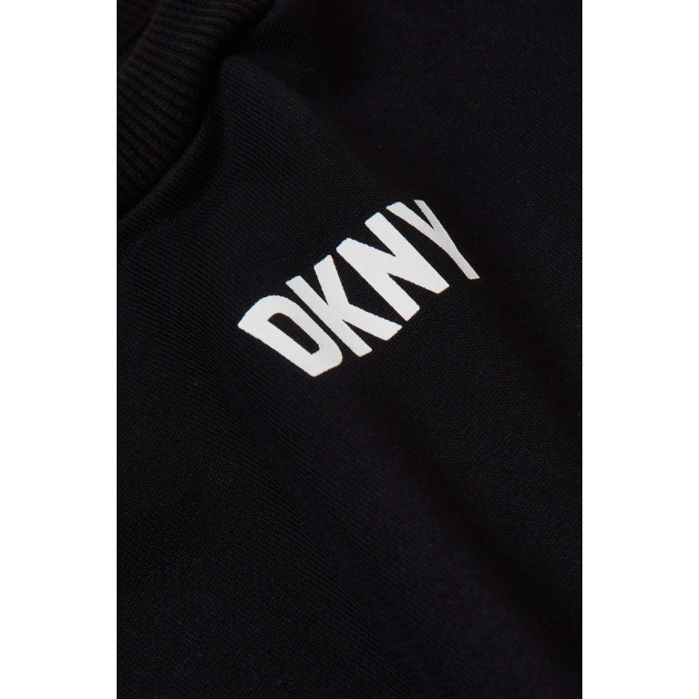 DKNY - Logo-print Sweatshirt Dress in Cotton-fleece