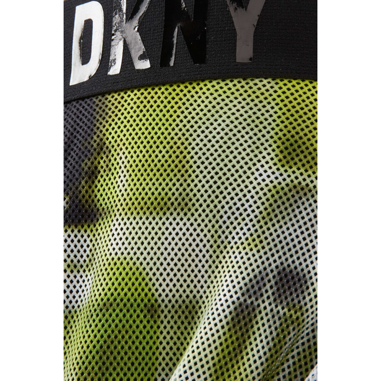 DKNY - Logo Waistband Graphic Print Skirt