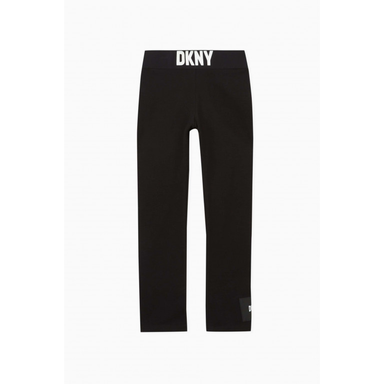 DKNY - Logo Waistband Leggings in Cotton