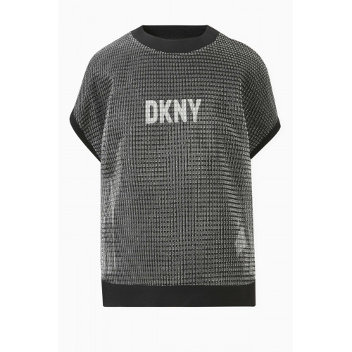 DKNY - Logo Print Mesh Overlay T-shirt