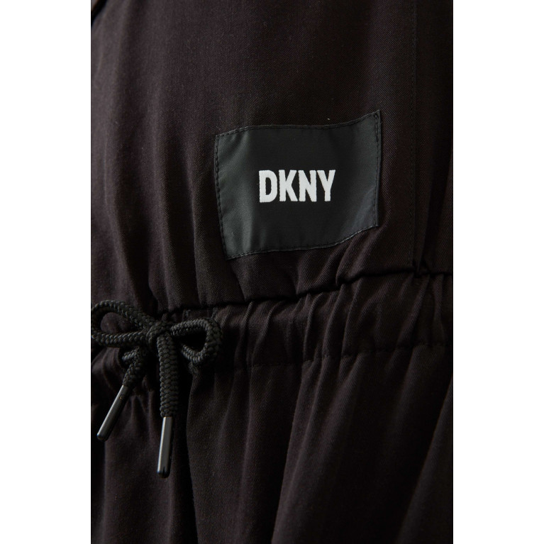 DKNY - Logo Patch Hooded Dress