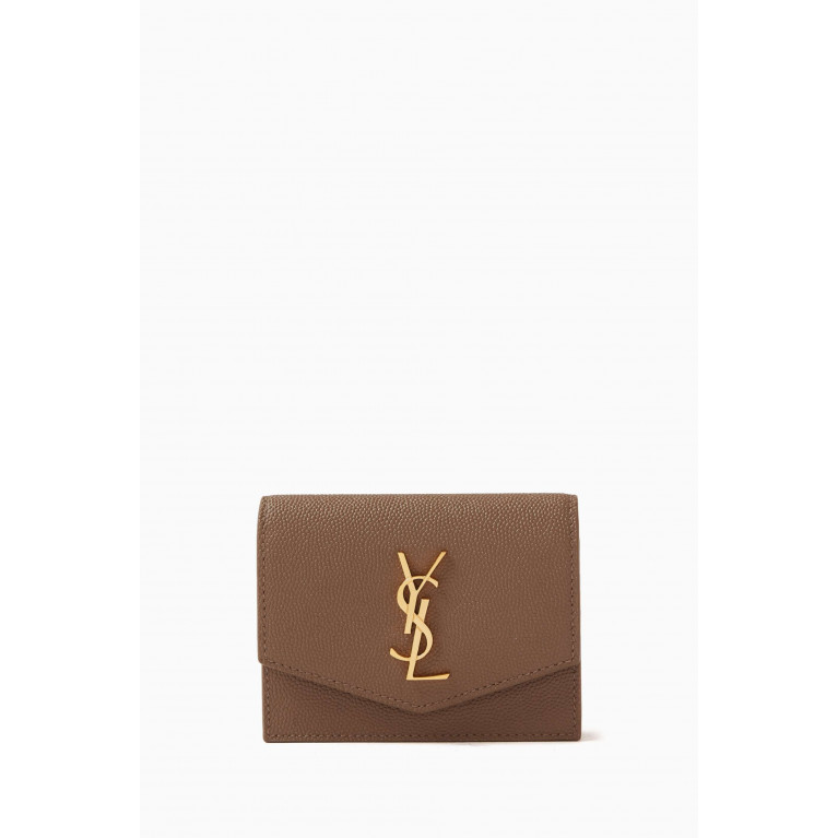 Saint Laurent - Uptown Business Card Case in Grained Leather
