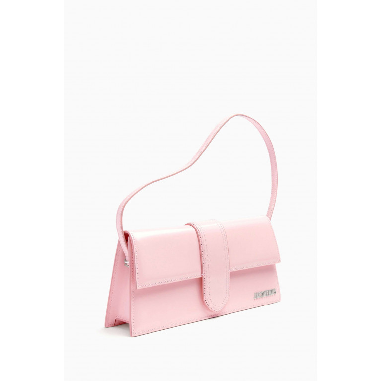 Jacquemus - Le Bambino Long Shoulder Bag in Patent Leather Pink
