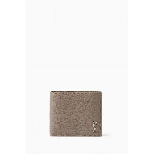 Saint Laurent - Tiny Monogram East/West Wallet in Leather