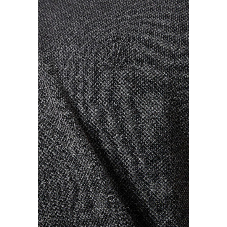 Saint Laurent - Cassandre Polo Shirt in Cotton Piqué