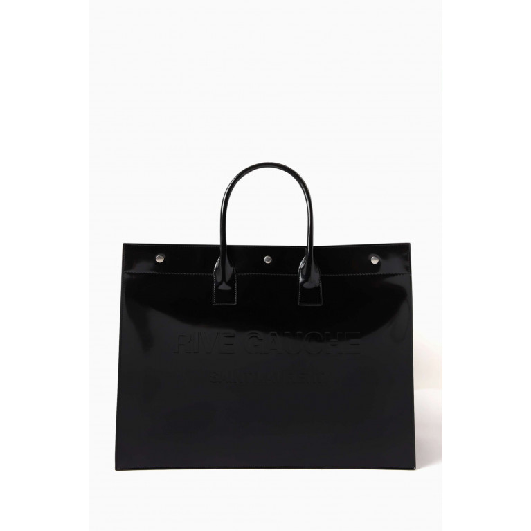 Saint Laurent - Large Rive Gauche Tote Bag in Glazed Leather