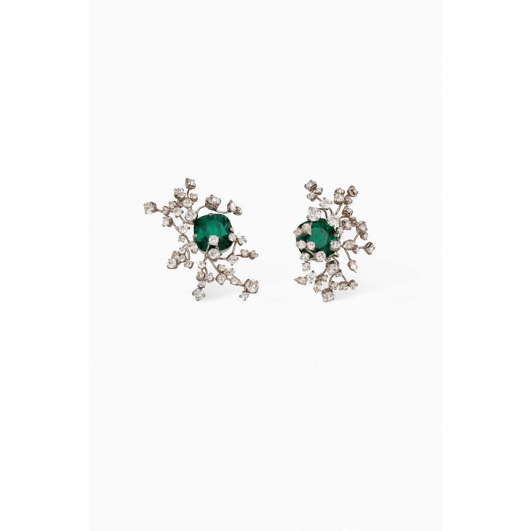 Saint Laurent - Constellation Crystal Clip-on Earrings