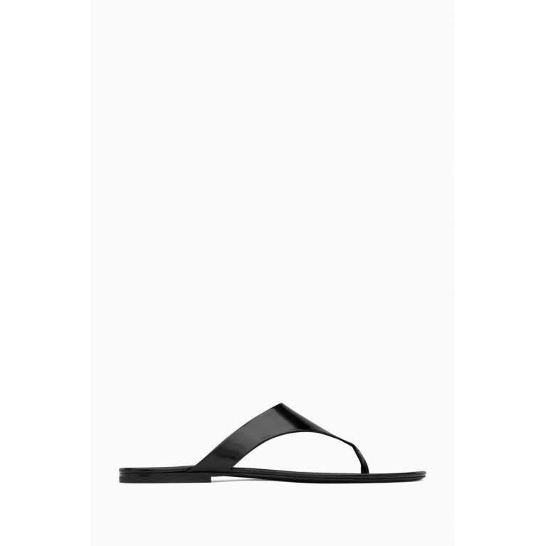 Saint Laurent - Kouros Thong Sandals in Leather