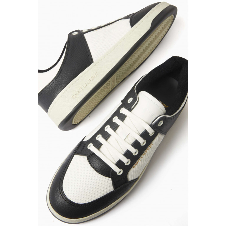Saint Laurent - SL/61 Low-top Sneakers in Smooth & Grained Leather