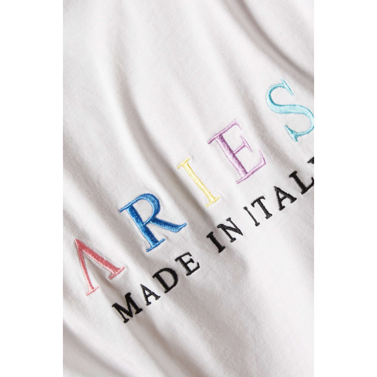Aries - Logo T-shirt in Cotton Jersey
