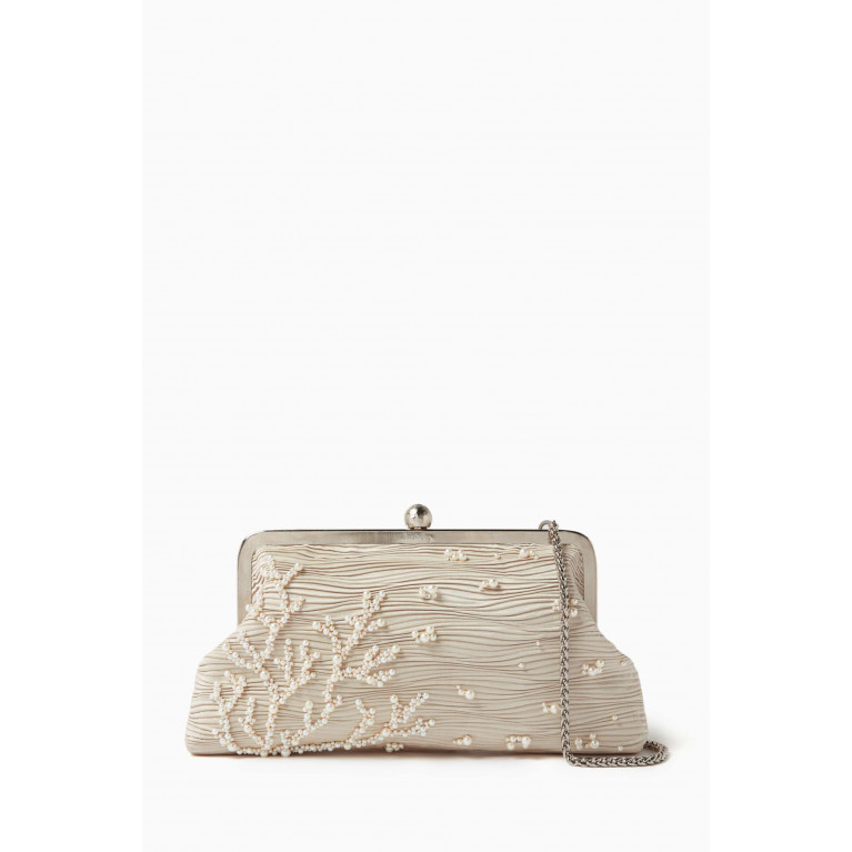Sarah's Bag - Coral Waves Classic Clutch in Viscose
