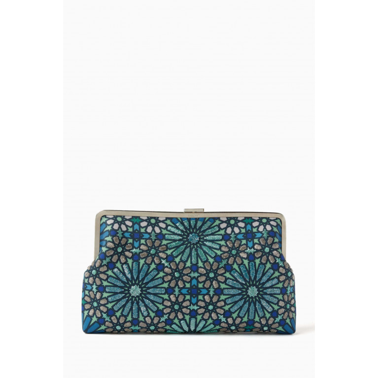 Sarah's Bag - Moroccan Beaded Clutch in Canvas