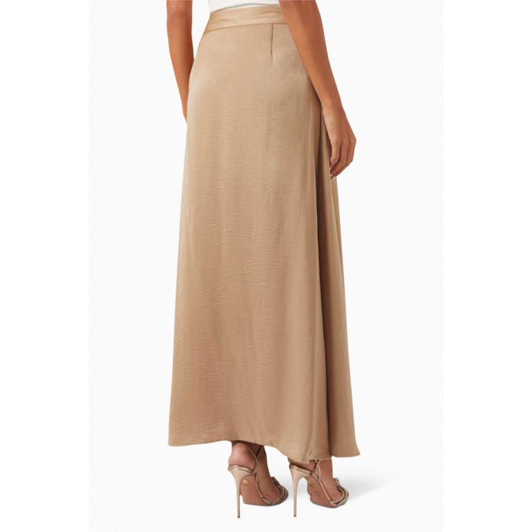 SHATHA ESSA - Maxi Skirt in Velvet Satin