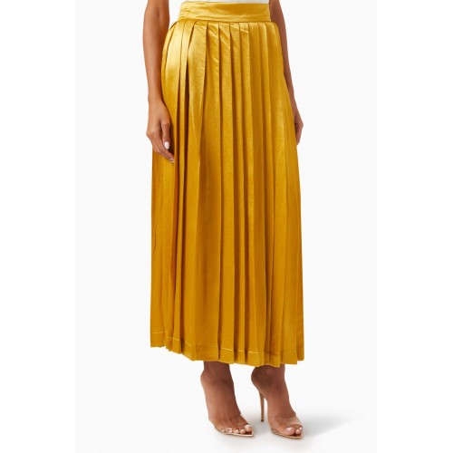 SHATHA ESSA - Pleated Midi Skirt