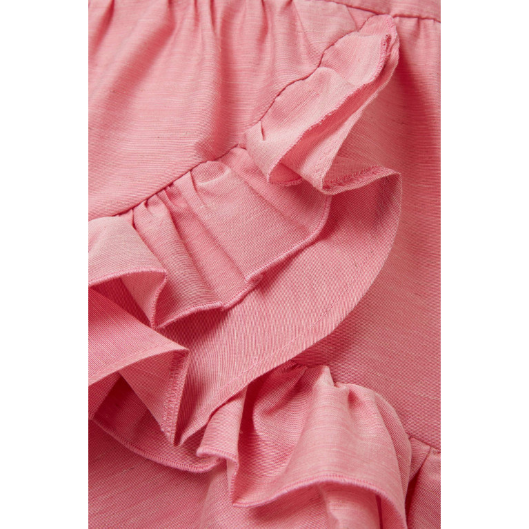Poca & Poca - Ruffled Dress in Polyester-blend