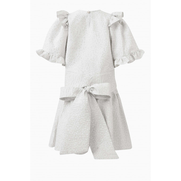 Poca & Poca - Ruffle-detail Blouse and Shorts Set in Polyester