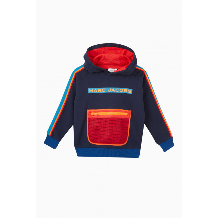 Marc Jacobs - Colourblocked Logo Hoodie in Cotton Jersey