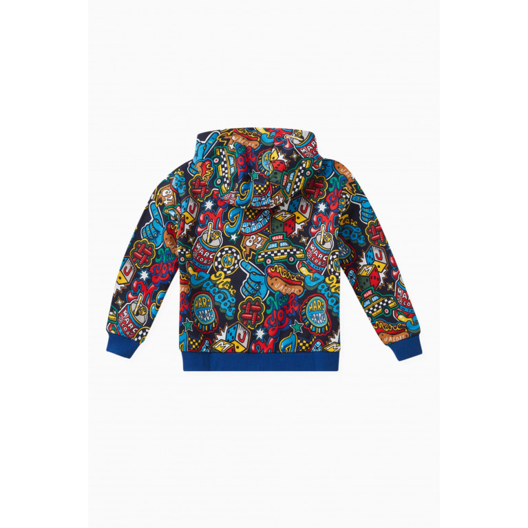 Marc Jacobs - Printed Hooded Cardigan in Cotton Blend