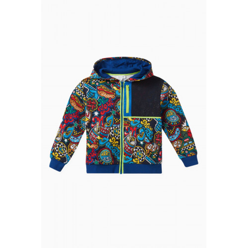 Marc Jacobs - Printed Hooded Cardigan in Cotton Blend