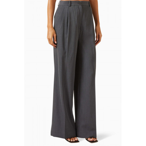 Bouguessa - Mani Straight-fit Pants in Wool-blend Twill