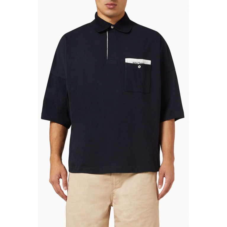 Palm Angels - Sartorial Tape Over Polo Shirt in Cotton