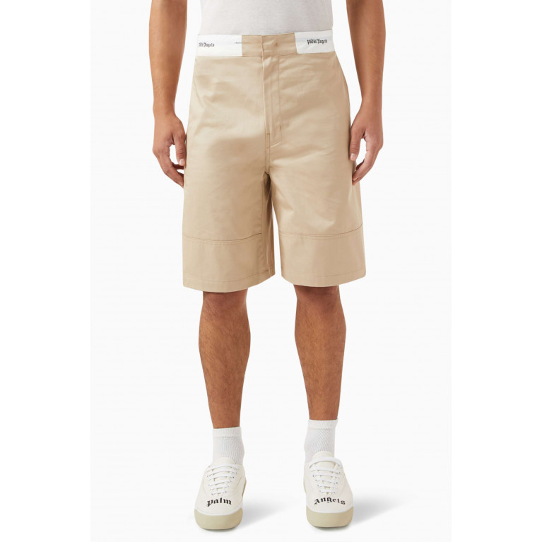 Palm Angels - Sartorial Logo Shorts in Cotton