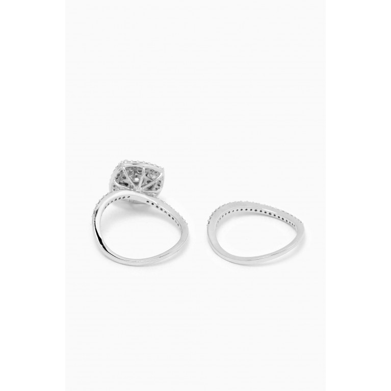 Damas - OneSixEight Siempre Diamond Rings in 18kt White Gold, Set of 2