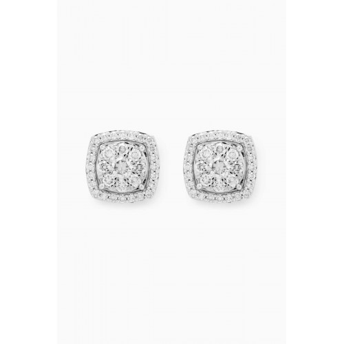 Damas - OneSixEight Siempre Diamond Stud Earrings in 18kt White Gold