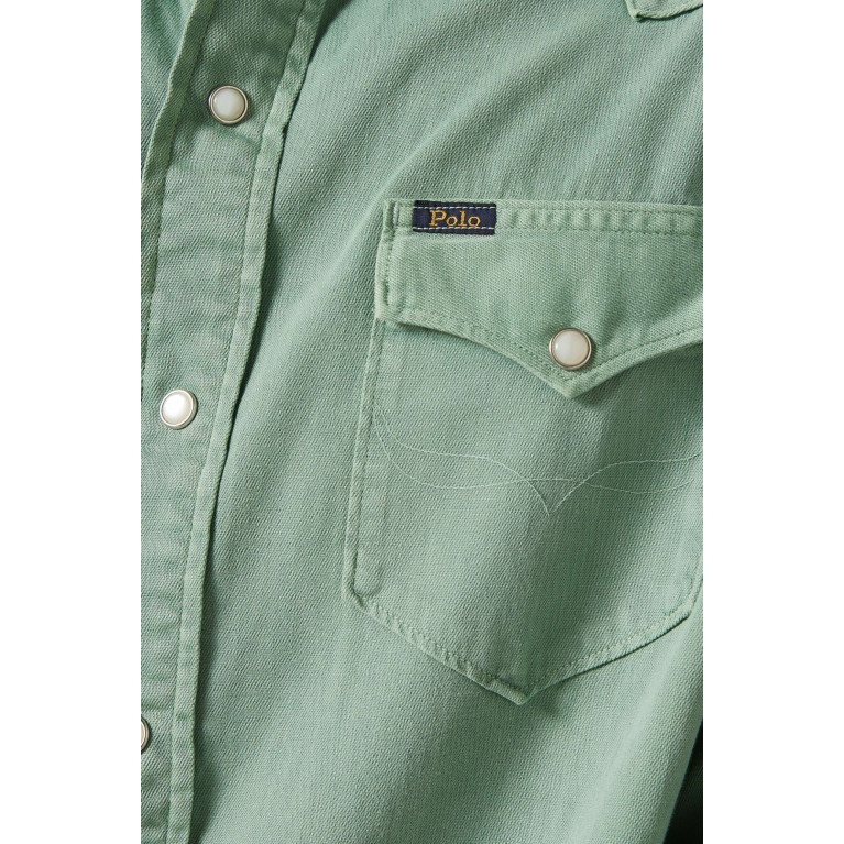 Polo Ralph Lauren - Logo Tab Shirt in Cotton