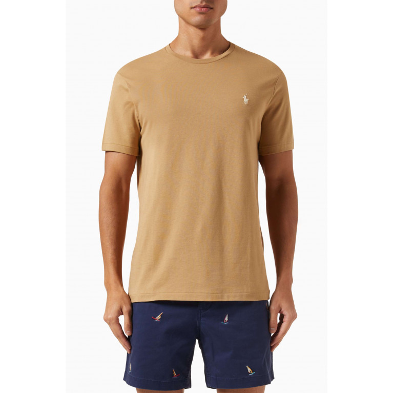 Polo Ralph Lauren - Logo Embroidered T-shirt in Cotton Jersey