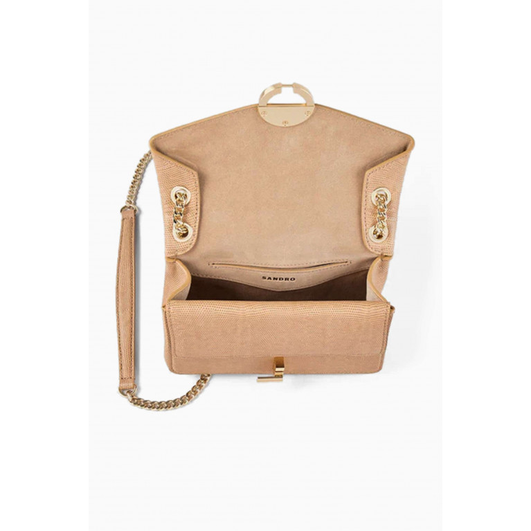 Sandro - Yza Pocket Disco Bag in Smooth Leather