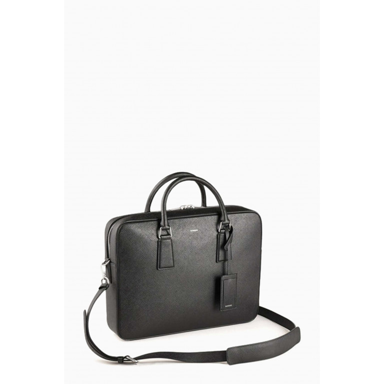 Sandro - Large Downtown Briefcase in Faux Leather