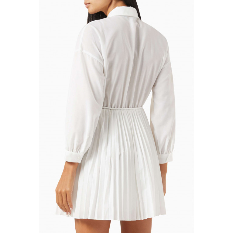Maje - Riwhite Pleated Mini Dress