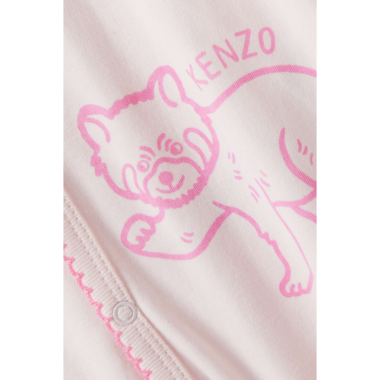 KENZO KIDS - Graphic Logo Print Sleepsuit in Cotton