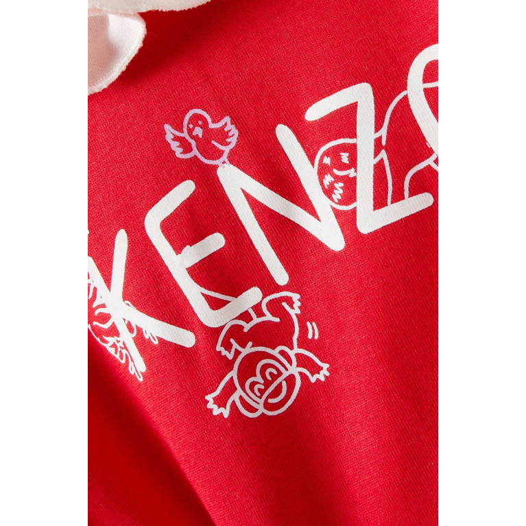 KENZO KIDS - Graphic Logo-print Sleepsuit in Cotton Blend