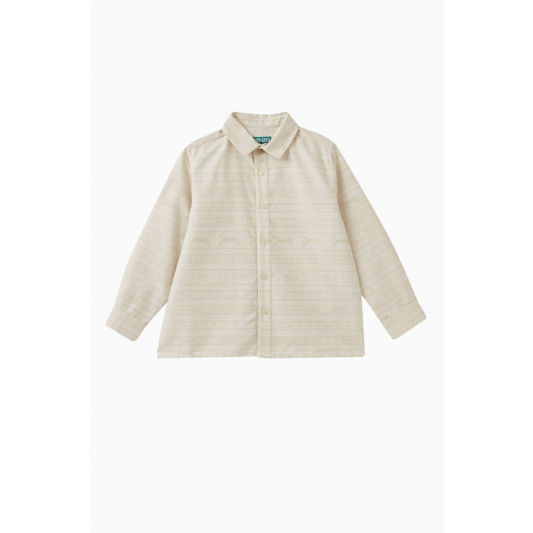 KENZO KIDS - Striped Shirt in Cotton