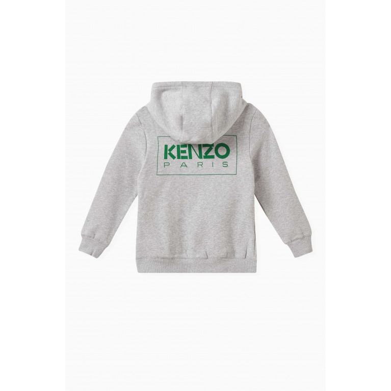 KENZO KIDS - Logo Print Hoodie in Cotton Blend