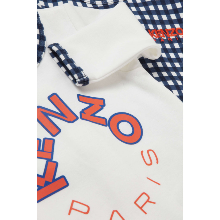 KENZO KIDS - Logo-print Sleepsuit Set in Organic-cotton Blend
