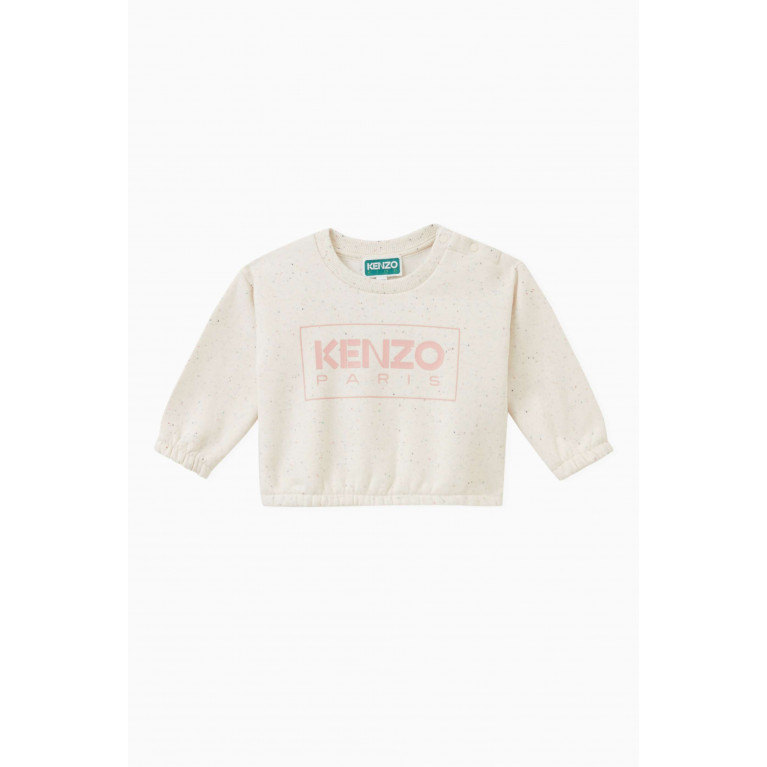 KENZO KIDS - Logo Sweatshirt in Cotton Blend Fleece