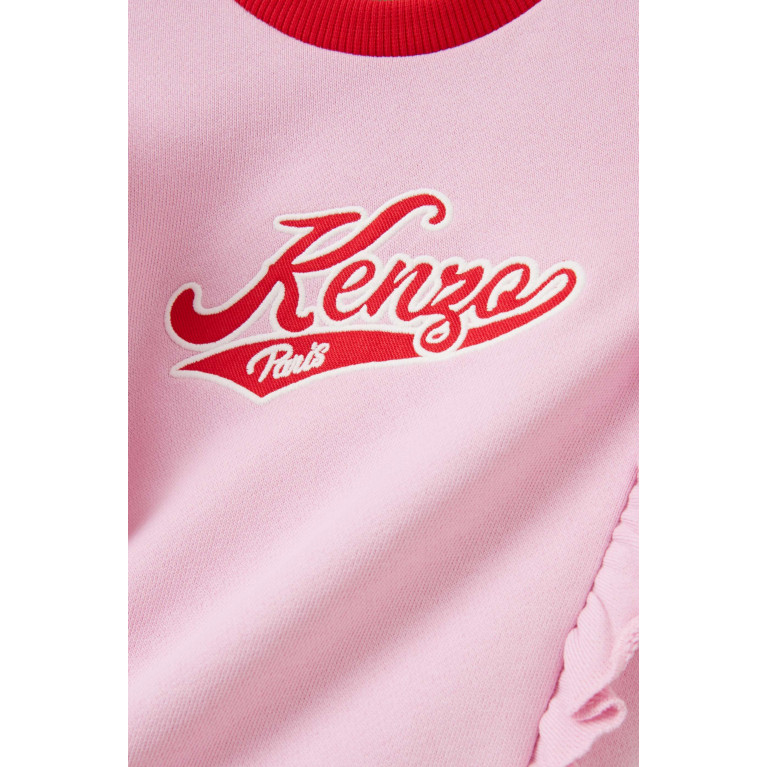 KENZO KIDS - Varsity Logo Dress in Cotton